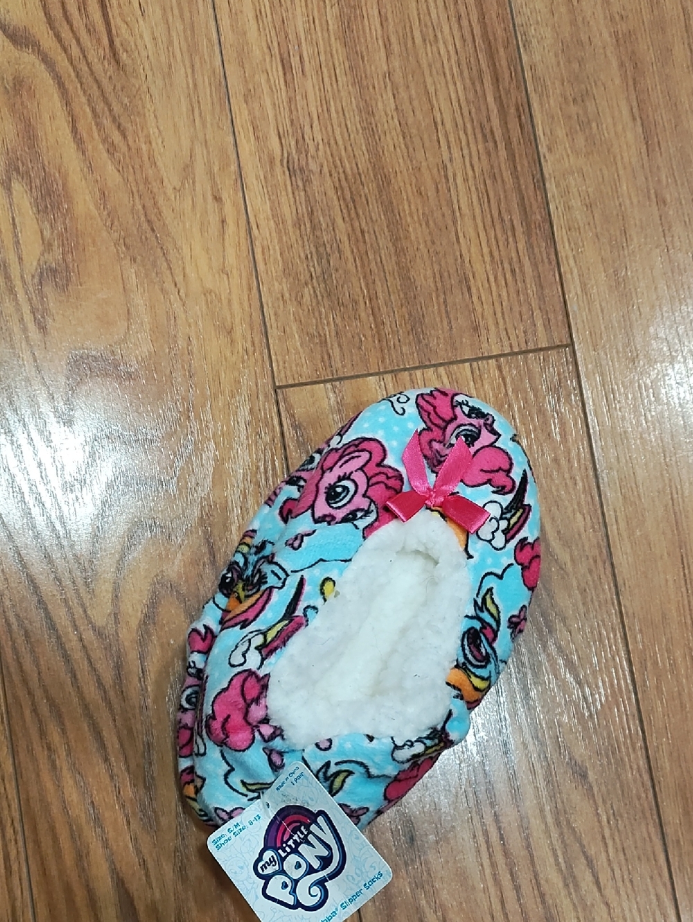 My Little Pony Blue & Pink Plush Slip-On Slipper